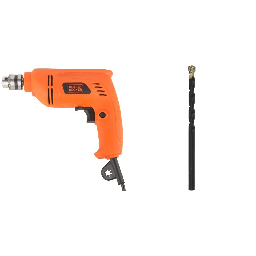 BLACK+DECKER BD65RD 6.5mm 400W VSR Plastic Rotary Drill (2-Pieces) With DEWALT DW530500C 5x85mm Masonry Bit (B08646G67P) Amazon Price History, Amazon Price Tracker