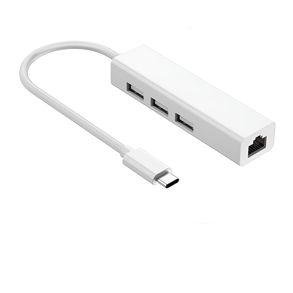 Sponsored Ad – USB Type C to Ethernet Adapter,3 Ports USB Hub with Ethernet Network LAN Adapter for MacBook Pro Air, Mac Mini, iPad, Galaxy S23, iPhone 15/Plus/Pro/Pro Max, Surface Book, Dell
