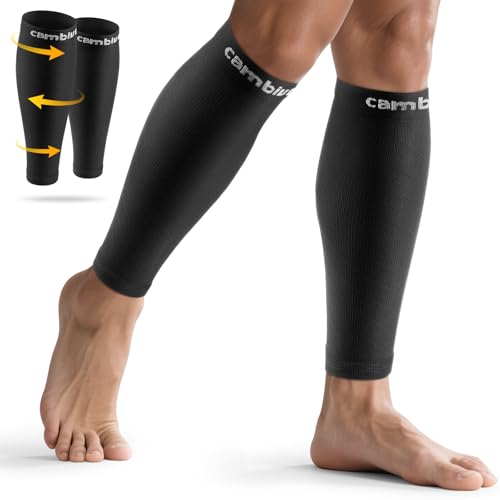CAMBIVO Wadenbandage, Kompressionsstrümpfe Damen Herren 2 Paar, Waden Kompression, Stützstrümpfe, Compression Socks, Waden Beinlinge für Sport, Fussball, Laufen,Schwellung, Erholung CAMBIVO Wadenbandage, Kompressionsstrümpfe Damen Herren 2 Paar, Waden Kompression, Stützstrümpfe, Compression Socks, Waden Beinlinge für Sport, Fussball, Laufen,Schwellung, Erholung