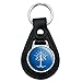 The Lord of The Rings Tree of Gondor Black Leather Keychain