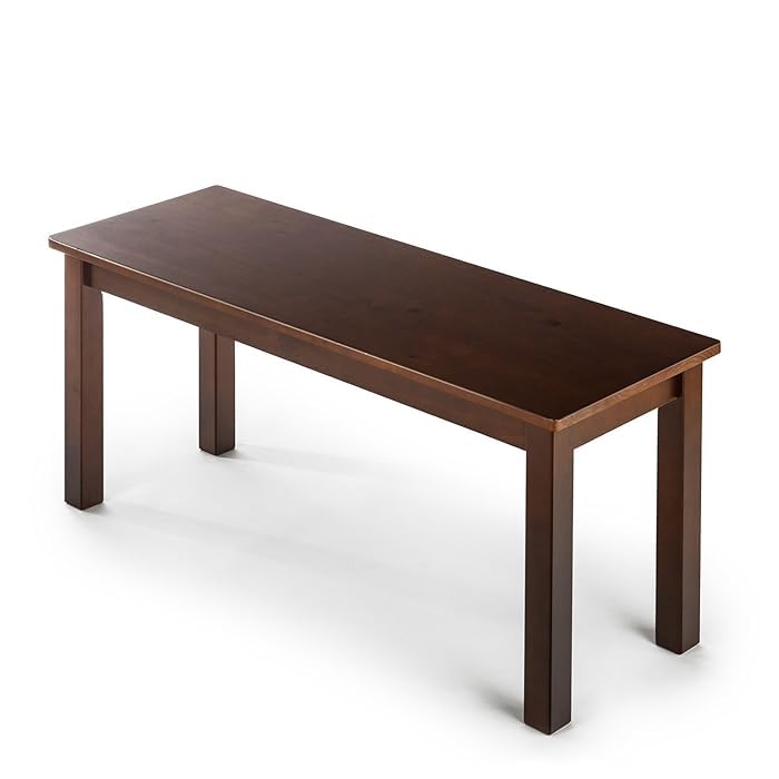 Wood Galaxy Simple Sturdy Two Seater Bench for Home Seating Bench for Dining Room, Bedroom Indoor Outdoor Bench, Sitting Bench, Solid Wood Bench. (100-CM)-image-2