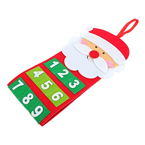 Angoily Bonbons Noël Vacances Maison Poches Cadeaux Festifs Décorations Et Cadeaux Décorations Calendrier de Décoration des Sacs de Noël Friandises Pendentifs Joli Compte à Rebours Cover