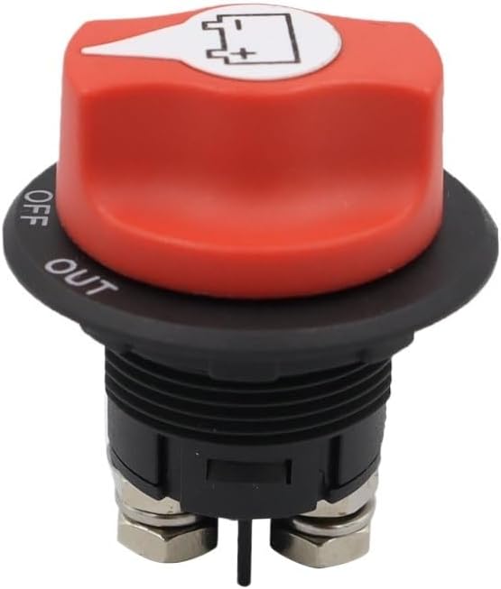 32V 50A 100A 200A 300A Battery Isolator Disconnect Switch Master Power Cut Off Switch For RV Motorcycle Truck Boat(100A)