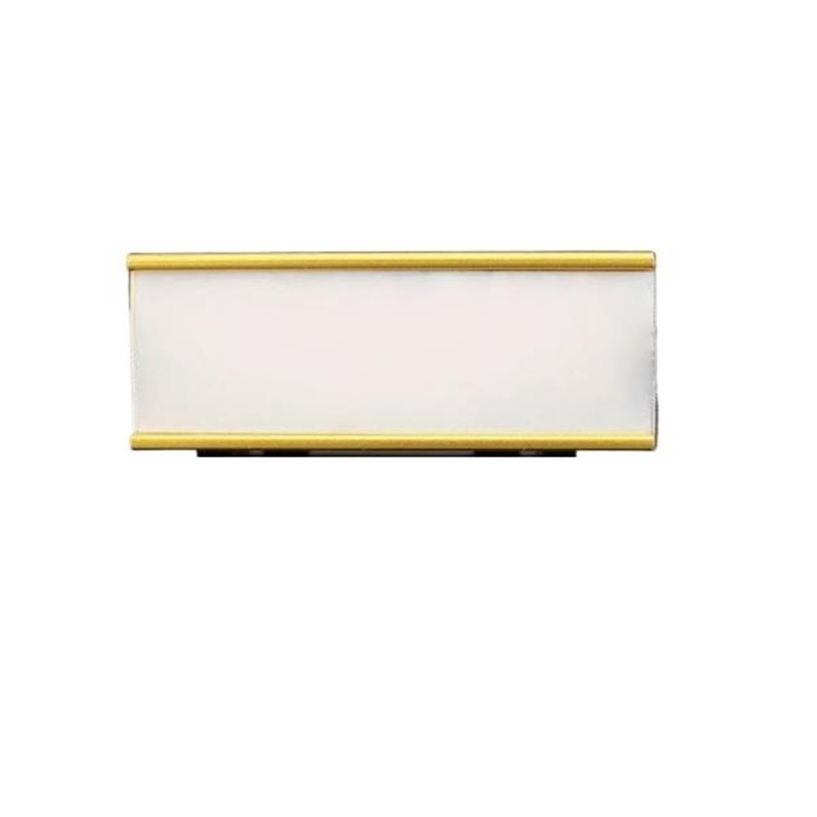 Badge Portanome Con Clip E Pin Perno di sicurezza del supporto della targa distintivo numero personale in lega alluminio da 50 pezzi(Golden,70mm x 30mm)