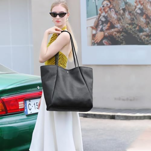 Image of PALAY Tote Bag for Woman Soft Lighweight Puffy Travel Handbag 15.6 inches Laptop Quilted Shoulder Hand Bags for Women