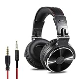 AMOSD Noise-Cancelling Headphones，Wired Dj Headphones Stereo Gaming Headset with Microphone for...