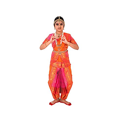 Image of Girl's China Silk Costume (Multicolour, 28), Adult