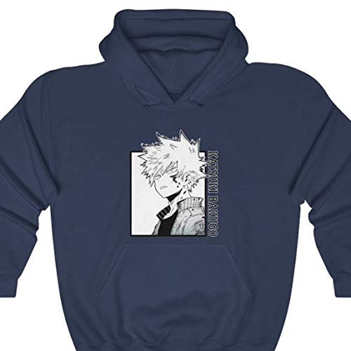 My Hero Academia Shirt, Kacchan Hoodie, Katsuki Bakugou, Plus Ultra, Deku, All Might, Todoroki, Unisex Anime Hooded Sweatshirt