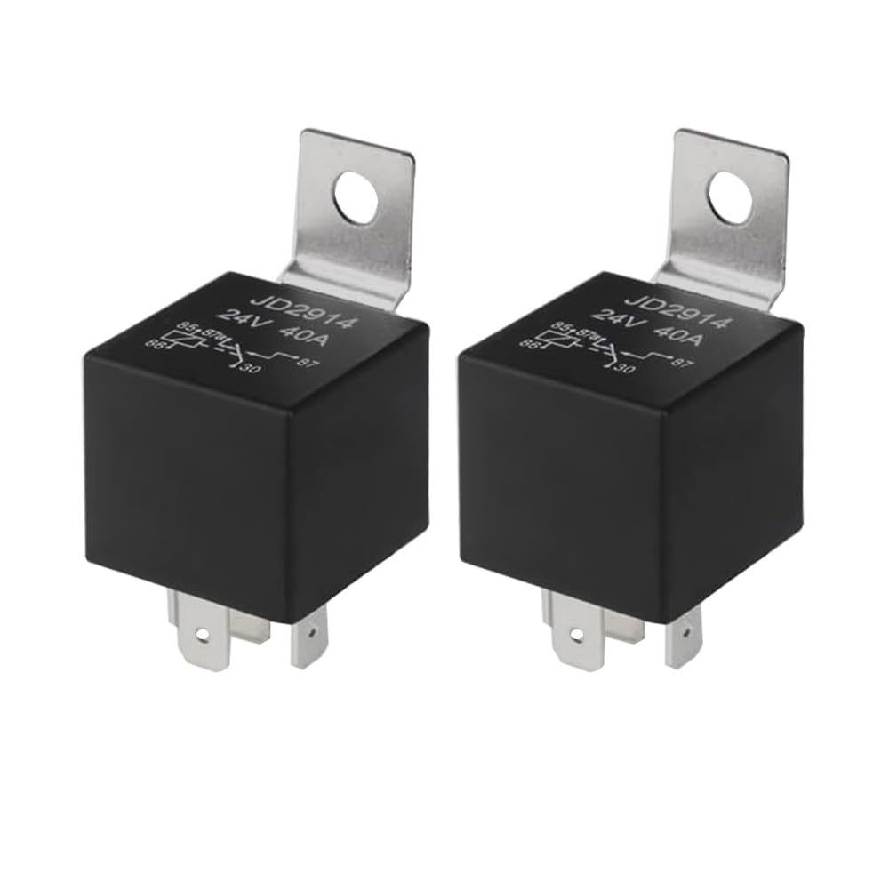 Relais Mini 4 Broches 12V 30A Avec Fusible – Lot De 2 Pour Ventilateur, Climatisation, Phares Auto/moto