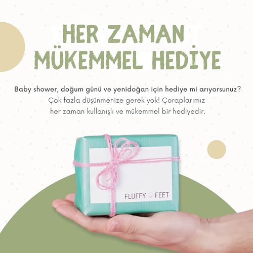Bebek ve Çocuklar İçin Soket Çorap | Pamuklu Kaydırmaz Taban 6 Çift Kız ve Erkek Çocuk Çorapları | Bebek ve Yeni Yürümeye Başlayan Çocuklar İçin (Ekru-Sarı-Mavi-Lila-Fıstık Yeşili-Açık Pembe, 6-12 Ay)
