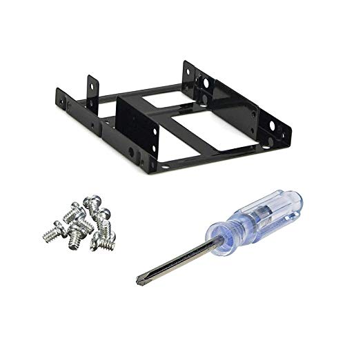 Caddy SSD HDD universal kit adaptador de bahía metálico con cables de datos SATA y tornillería 5