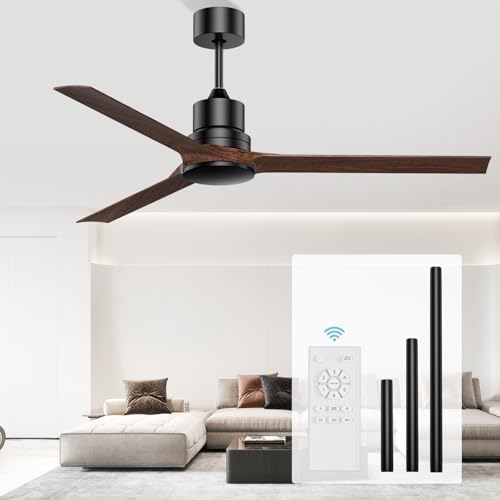 CLUGOJ 52" Ceiling Fans Without Lights, Outdoor ceiling fan