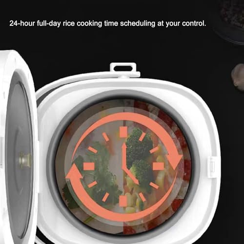 Mini Panela de Arroz, Revestimento Antiaderente e Panela de Arroz Fácil de Limpar Travas de Seguranç