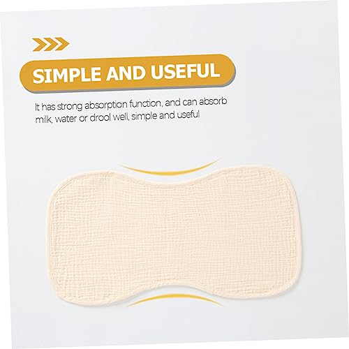 4Pcs Burp Cloths Soft Cotton Burping Rags for Newborns Highly Absorbent Gentle Delicate Skin for Feeding Drooling Kakhi2