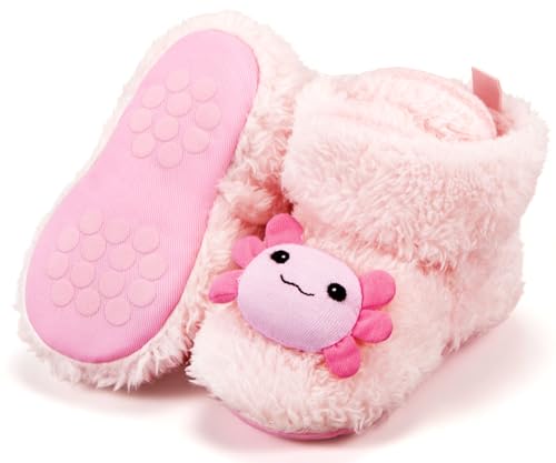 Image of ShinyMatch Axolotl Baby Booties Newborn Baby Shoes Animal Unisex Infant Slippers for Toddler Infant Girl Boy