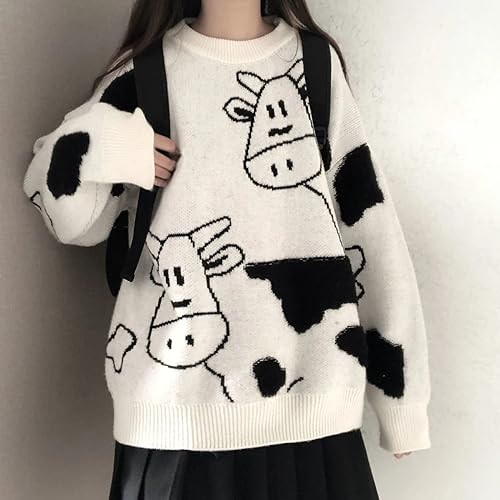 Gothic Sweater Harajuku Pullover Cute Sweater Sports Leisure Trend Warm Sweater Street Lazy Jacquard Hip Hop4
