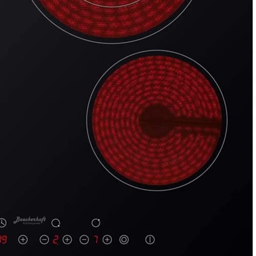 60cm built in vitro ceramic electrical hob, 3 cooking zones + 1 dual zone with full safety and child lock made in Turkey