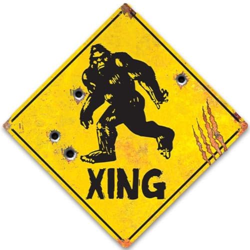K Exclusive Rustic Sasquatch Xing Sign