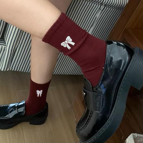 Retro Casual Mid-Tube Socks,Comfortable Breathable Autumn Winter Sock,Anti Pilling Mid-Tube Stockings4