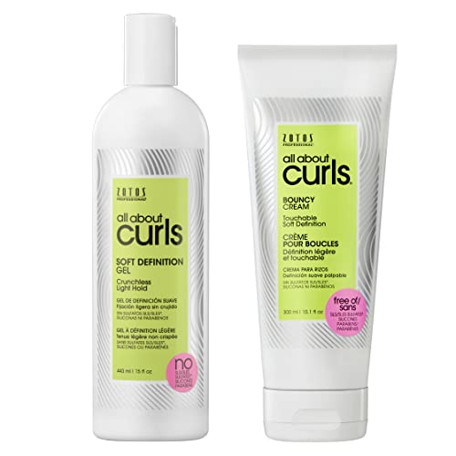 All About Curls Soft Definition Gel | Crunchless Light Hold | Define, Moisturize, De-Frizz | All Curly Hair Types