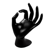 Maße: ca. 24 x 23 cm Hand Muster Ring Ständer Schmuck Ständer Schmuckhalter Schmuckdisplay