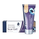 Skiennix PM Overnight Scar Cream, Silicone Scar Gel for Surgical Scars, C-Section, Stretch Marks, Injury, Burns, Keloids, Scar Removal for Adult & Child 30g