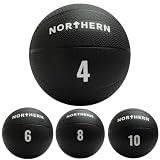 =NORTHERN= Medicine Ball 4kg-10kg - Weighted Ball for Core Strength, Ab Workouts, Strength Training & Home Gym Exercises