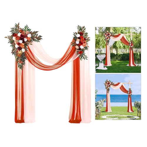 Arrangements de roses artificielles de mariage pour arche et table