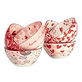 Certified International Valentine's Day 5' All Purpose Bowls, Set of 6