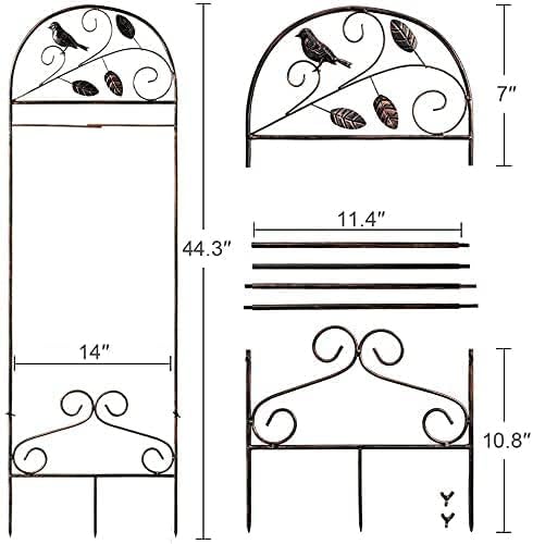 hogardeck Garden Flag Holder Stand - Weather-Proof Yard Flag Pole Garden Flag Stakes Premium Metal Powder-Coated Garden Flag Arbor Outdoor Decor