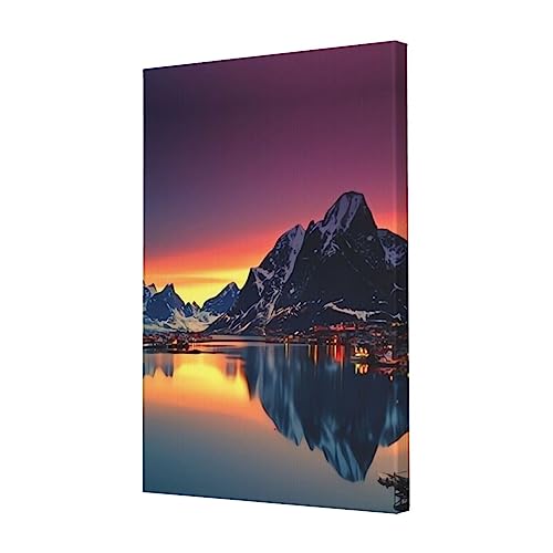 Toile murale moderne des îles de Norvège QQLADY pour décoration de salon