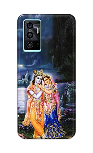Image of Printed Hard Back Cover Case for Vivo V23e | V23e 5G | Vivo Y75 4G Back Cover (Radha Krishna) -1803