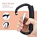 JIALEEY Grocery Bag Shopping Bag Holder Handle Carrier Tool Multi Purpose Snap Hook Stroller Hook Set Organizer Accessories with Soft Foam Grip for Hanging, Pack of 2, Black
