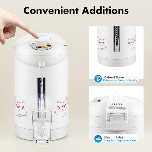 Dispensador eléctrico de agua instantáneo 3L 750W acero inoxidable blanco miniatura 7
