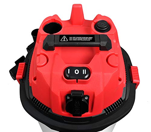MT MALATEC Aspirateur industriel - Réservoir en acier inoxydable - 1800 W - 40 l - Tuyau de 3 m - Aspirateur industriel avec ou sans sac - 9071 - Image 8