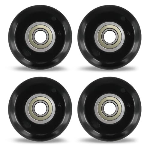 Rudermaschinen-Sitzräder mit Stahllager, 43 mm, Ersatzrollen für Indoor-Ruderausrüstung, Kissen, bewegliche Teile, schwarz, 8 x 43 x 11 mm Rudermaschinen-Sitzräder mit Stahllager, 43 mm, Ersatzrollen für Indoor-Ruderausrüstung, Kissen, bewegliche Teile, schwarz, 8 x 43 x 11 mm