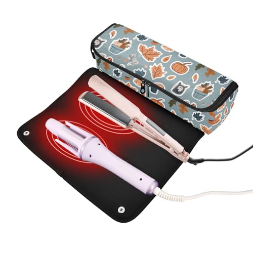 Bolsa de viaje resistente al calor Marble para accesorios y herramientas de cabello miniatura 2