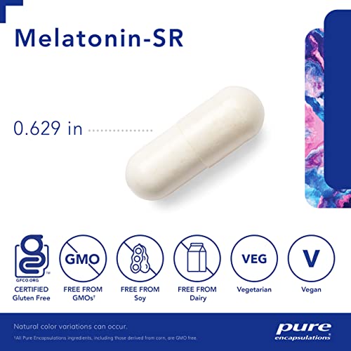 Pure Encapsulations Melatonin-SR - Extended Release Melatonin - Supports Restful Sleep* - Sleep Supplement - Gluten Free & Vegan - 60 Capsules - Image 4