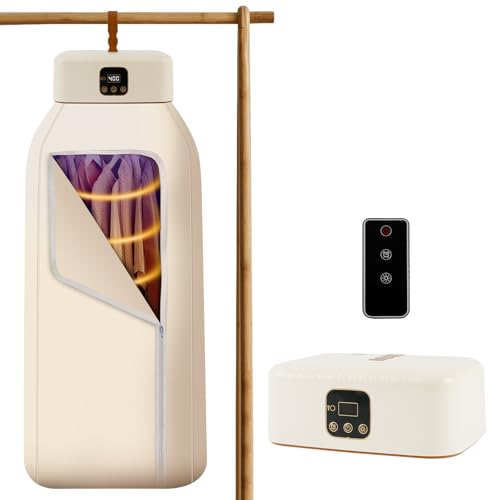 Sèche-linge électrique portable, mini-séchoir à pompe à chaleur portable 600 W avec minuterie de 1 à 8 h, petit sèche-linge à air chaud pour appartement, maison et voyage [Classe énergétique A]