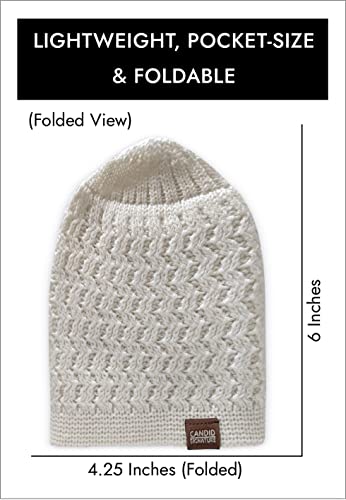 Candid Signature Apparel Zigzag Knit Breathable Skull Caps for Men & Women