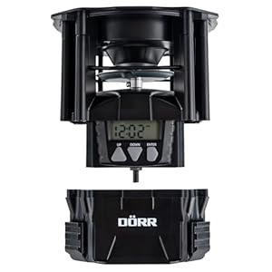 Futterstreuer Compact – 4 Fütterungszeiten – Wildtiere – Fische – Einfache Steuerung – Verschiedene Futterarten – Ohne Behälter