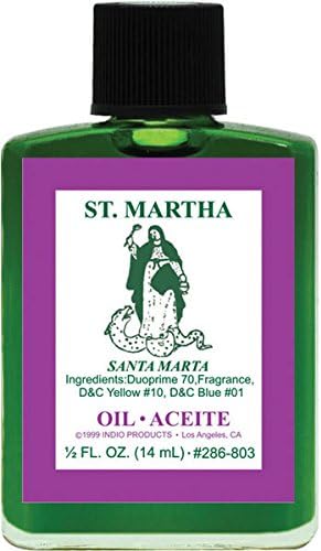 (12Pack) Indio Products Spiritual Anointing Oil- ST Martha 1/2oz