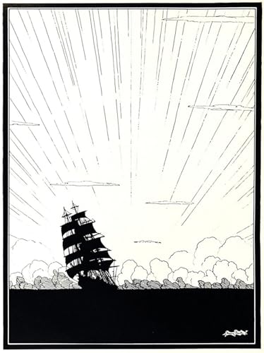 Impression sur toile modern Sea Fever Harry Clarke pour créer une ambiance élégante au salon