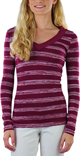 Image of ToBeInStyle Women's Classic Long Sleeve V-Neck Pullover Sweater