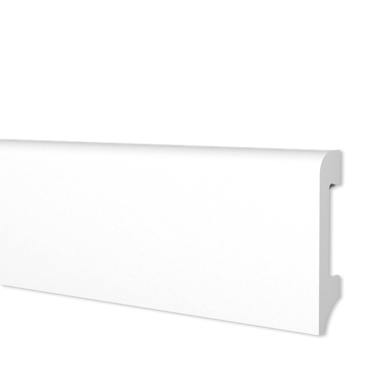 Battiscopa LED 2 Metri | Polimeri Resistanti | Per Strip Led 2000x100x18mm