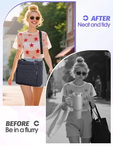 Bolso Tote Acolchado Compatible con Stanley Cup para Mujer miniatura 3