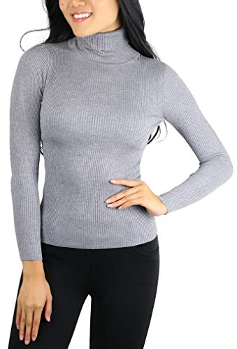 Image of ToBeInStyle Women's Classic Knit Fold Over Turtleneck Pullover