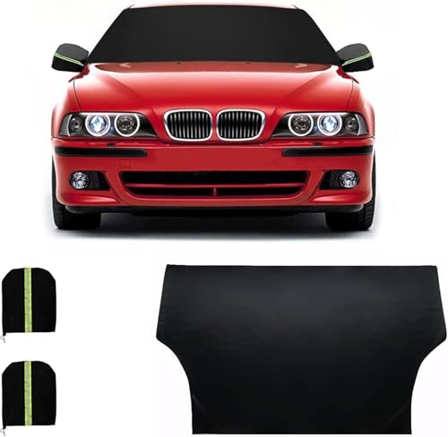 Image of Car Windshield Cover for Ice & Snow All-Weather Protection Weatherproof Frost Cover Car Winter Accessories Fit for SUVs, Trucks, Cars