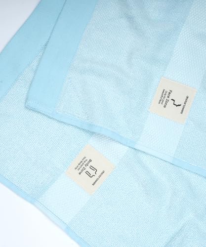Image of Doctor Towels, World's First Banana Terry Bath Towel, 400 GSM | Dermatologist Tested for Sensitive Skin | 60 x 120 cm Towels for Bath Large Size | Clinically Tested to Help Reduce Acne - Blue