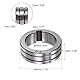 sourcing map MIG Schweißer Drahtvorschub Antriebsrolle 30mm x 22mm x 10mm x 4mm Keilnutbreite Rollenteile Ersatz U-Nut 0,04 -0,05